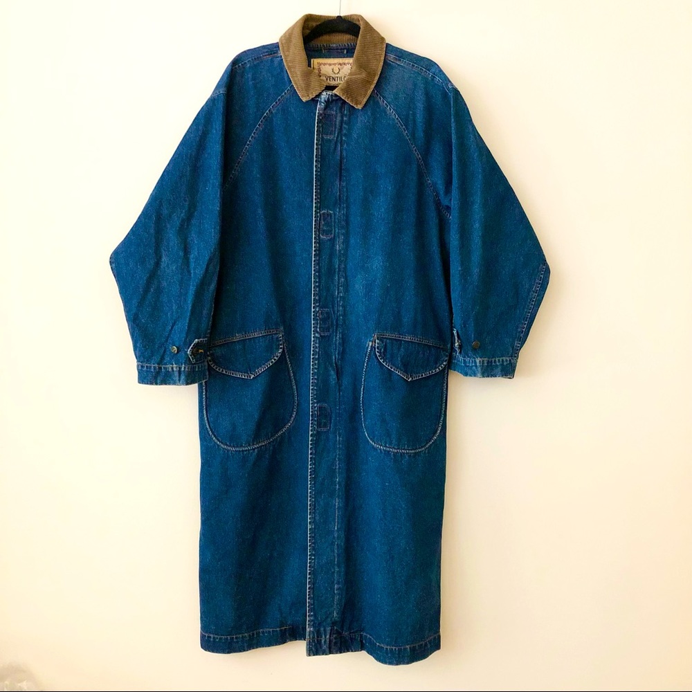 ⚡️Vintage⚡️Ventilo Long Denim Coat